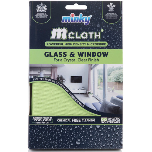 Мощная салфетка Minky M-Cloth Glass & Window для очистки окон, стекла и зеркал